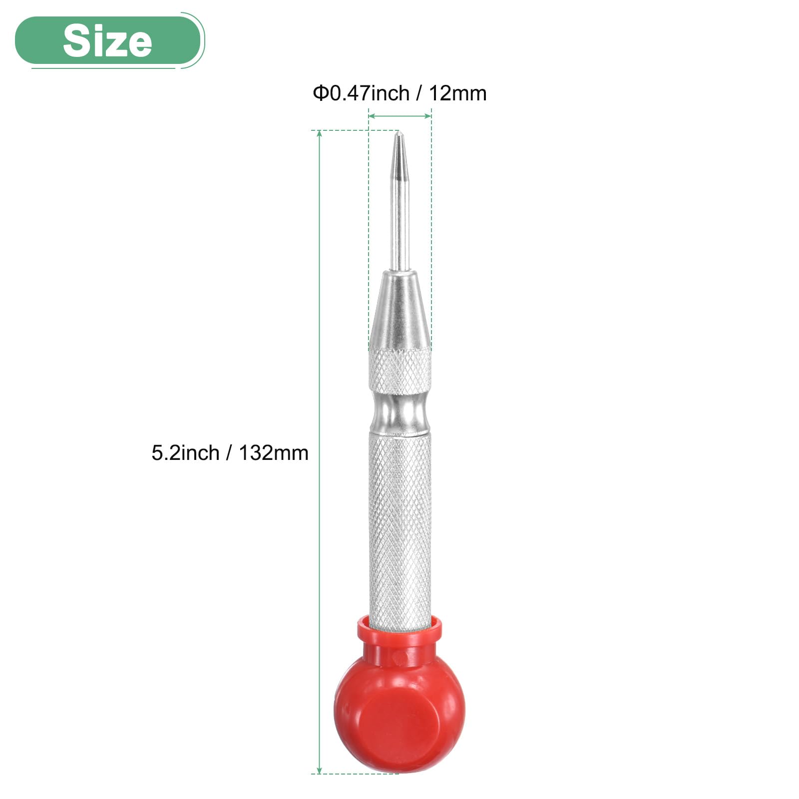 M METERXITY 1-Pack Automatic Center Punch - Image 3
