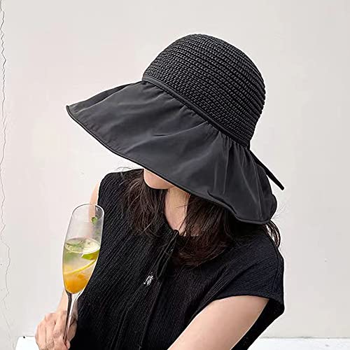 Sombrero tipo bucket para mujer con lazo y protección UV miniatura 3