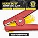 Spartan Power Replacement Jumper Cable Heavy Duty Car Battery Clamps - Clamp Ends Replacements for Jump Starter Cables - Two Clamps, Red & Black
