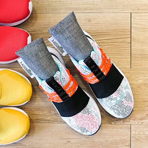 Moso Natural Mini Air Purifying Bags. A Scent Free Odor Eliminator For Shoes, Gym Bags And Sports Gear. Premium Moso Bamboo Charcoal Odor Absorber. (2 Packs Of 2. 4 Total) #TOP1