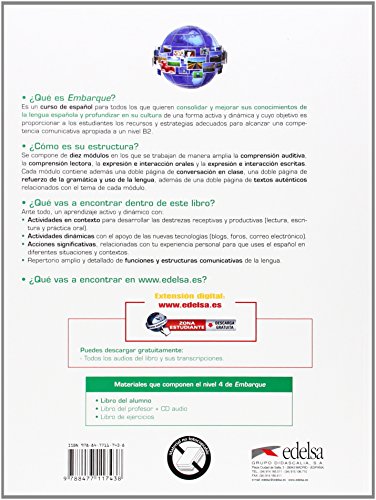 Embarque 4 - Libro del alumno incluye cd audio: Libro del alumno 4 (B2): Vol. 4