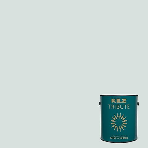KILZ TRIBUTE Paint & Primer, Interior, Matte, Misty Morning, 1 Gallon