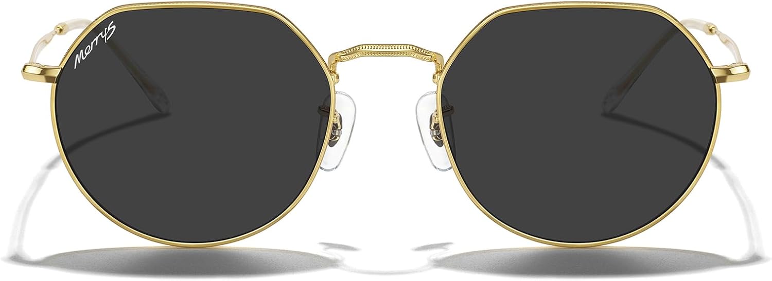 MERRY'S Round Polygon Metal Polarized Sunglasses for Women Men Retro Classic Vintage Shades S6565 - Image 3