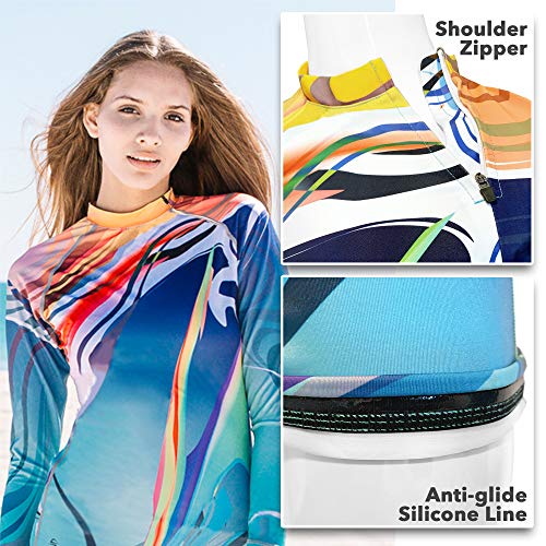 Platinum Sun Long Sleeve Rash Guard for Women (Azzura, S)