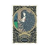 QZFNCOYU Poster éducatif Raiponce sur toile pour enfants, décoration de chambre à coucher, bureau, chambre, cadeau 20 x 30 cm