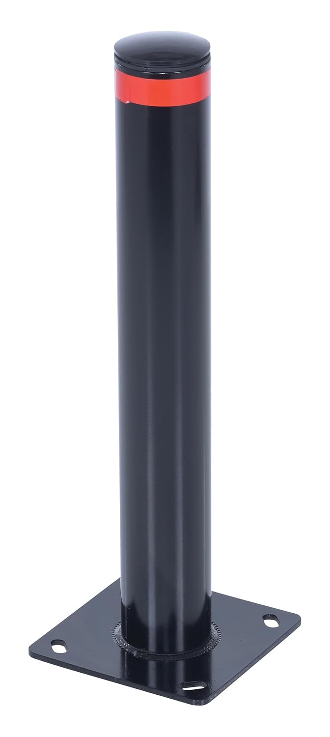 Vestil BOL-G-24-3.5 Steel 24 in. x 3.5 in. Pipe Safety Bollard Garage Black