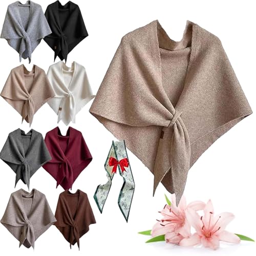 Pashmina Shawl Wraps for Women, Women's Solid Color Wool Blend Shawl, Pashmina Women Knitted Shawls and Wraps