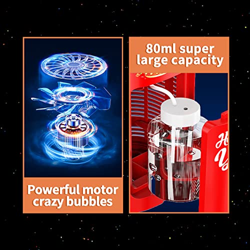 Ivtivfu Fireworks Bubble Machine (13 Holes With 80Ml Bubble Solution), Automatic Fireworks Bubble Maker With Lights And Closeable Sound For Kids, Christmas, Party, Ceremony, 4Th Of July #TOP3