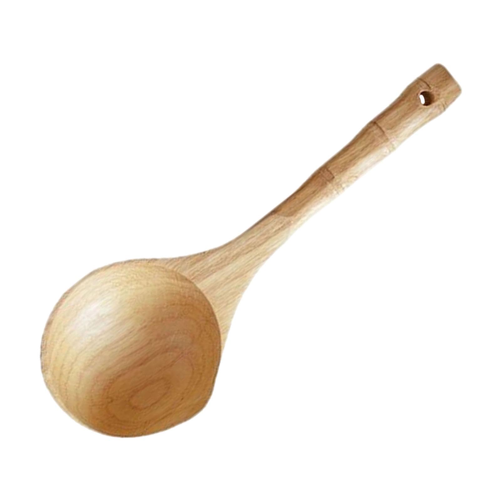 Louche en Bois pour Sauna et SPA, Cuillère à Eau en Bois Massif avec Manche Long
