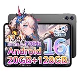 【2025 Android 16 タブレット】TECLAST T65 13 インチ タブレット 120Hz 画面リフレッシュレート, 20GB RAM+128GB ROM, T7280 (T620) プロセッサ Tablet, SIM カード対応, 3.5mm イヤホンジャック