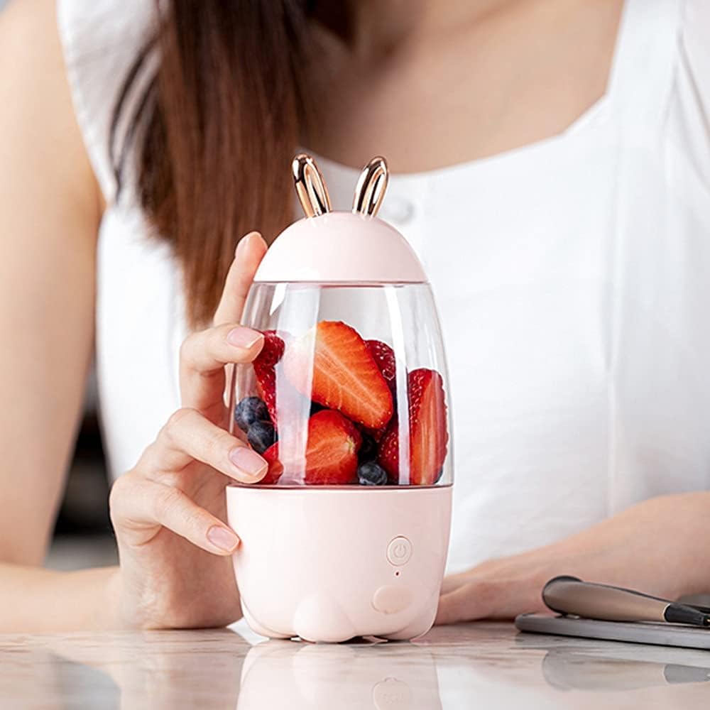 Portable Juicer Household Electric Cup Fruits Charging Mini Smoothie Blender Outgoing Extractor Rabbit Shape