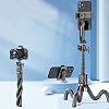 Coverzone Tam Profesyonel Uzatılabilir Ahtapot Tripod Selfie Çubuğu, Kablosuz Kumandalı, 360° Bilyalı Başlık, Esnek Ayaklı, Telefon ve Aksiyon Kamera Uyumlu, Vlog Canlı Yayın Tripodu | C03