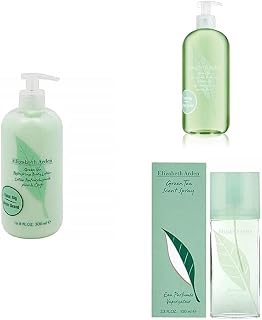 Elizabeth Arden Green Tea Trio | Mega Body Lotion, Green Tea, 500 millilitre | Bath and Shower Gel, 500 ml | Scent Spray- Eau Parfumee -Vaporisateur- 100 ml