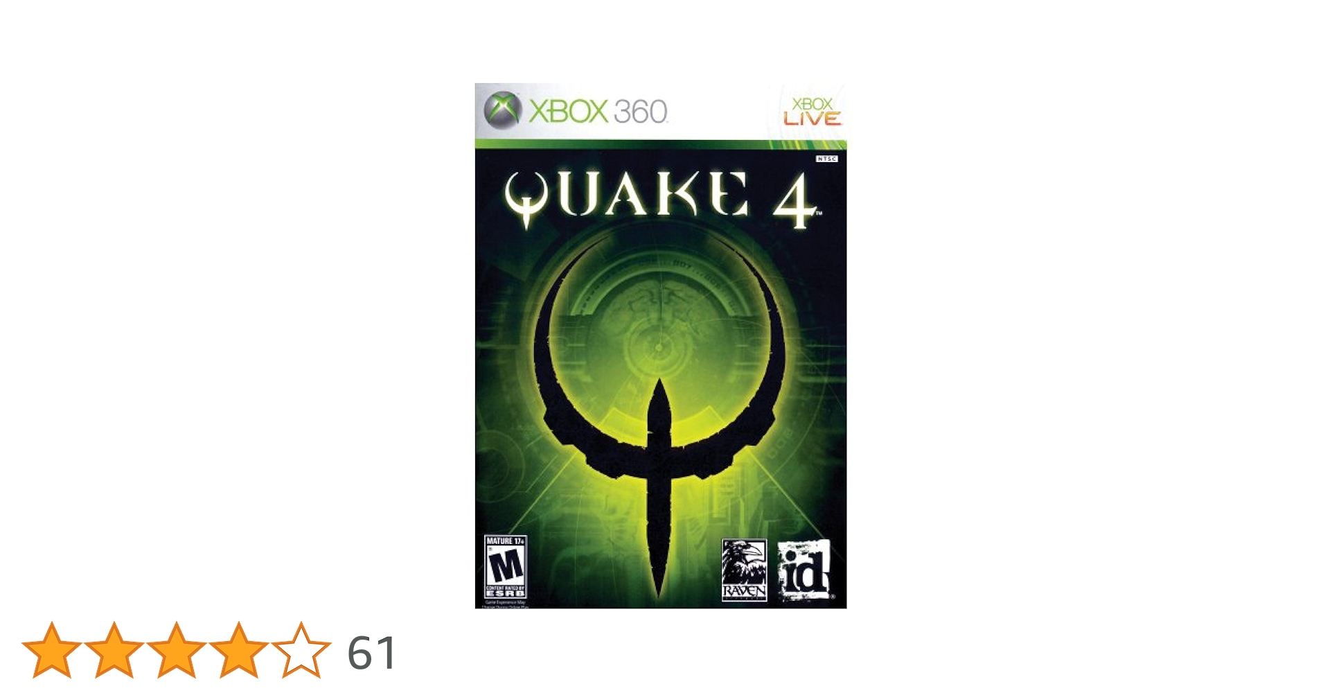 Quake 4 - Xbox 360 Standard Edition: Xbox 360: Video Games