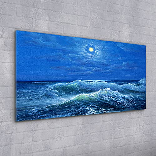 Tableau acrylique mer 100x50 cm décoration murale grand format - 2