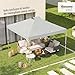 Imagen de Outsunny Toldo de Pérgola de Recambio 3x3 m Techo de Repuesto para Carpa Plegable de Jardín de Tela Oxford 210D con 8 Orificios de Drenaje y Doble Ventilación Protección UV 50+ Solo TOLDO Blanco