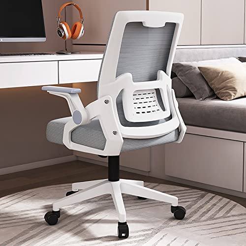 Chaise informatique ergonomique grise avec roues - Chaise de bureau exécutive YZCIS