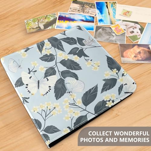 Álbum de Fotos Adhesivo DIY Scrapbook FLildon con Mariposas y Flores, 3 Anillas, 40 Páginas, 8x10 para Recuerdos miniatura 5