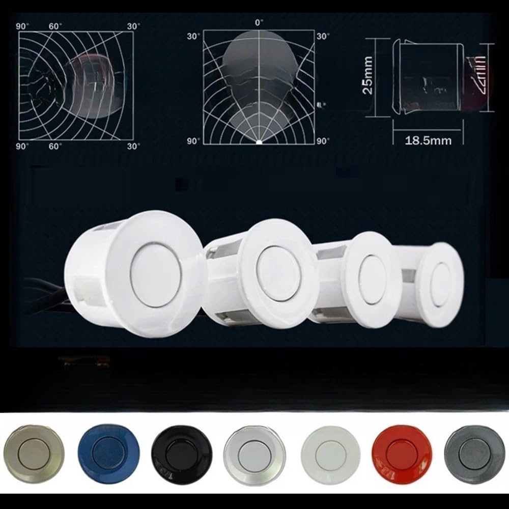 Kit sensori parcheggio Sensore di parcheggio wireless per auto Linea in movimento Telecamera retromarcia Posteriore con monitor pieghevole Rilevatore radar