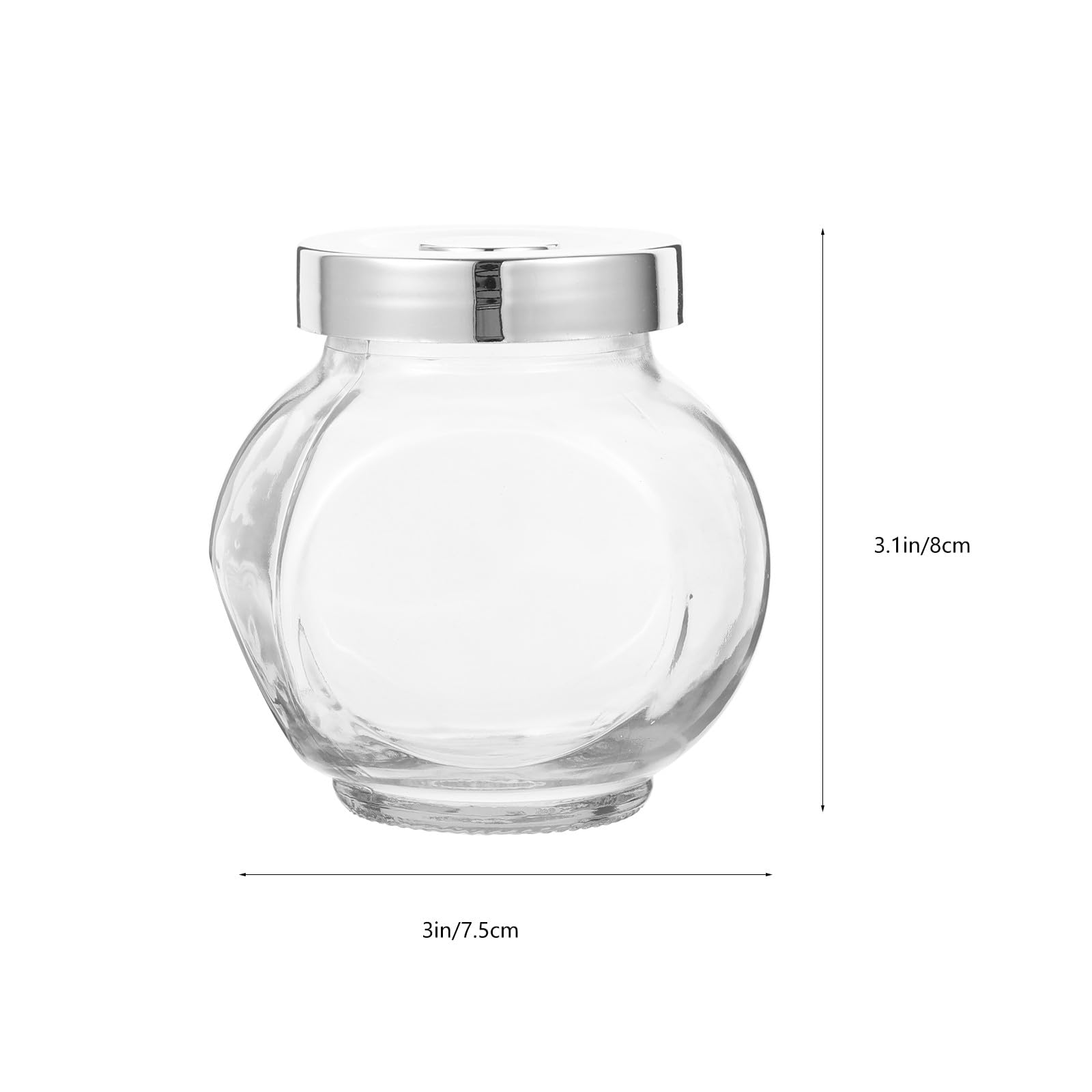 OUNONA 10 Stück 180ml Transparente Glas Lebensmittelgläser mit Dickwandigem Glas und Luftdichtem Pp Deckel für Selbstgemacht Bastelarbeiten und Aufbewahrung