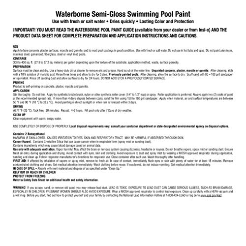 Insl-X WR102409A-01 Waterborne, Semi-Gloss Acrylic Pool Paint thumb #10