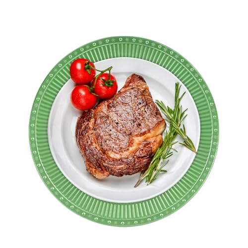 Set de 100 platos cargadores redondos de plástico 13 in