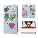 Produktbild Mobiwear | Slim FLIP Case | Kompatibel mit Samsung Galaxy A50, Made in EU handyhülle, Premium Schutzhülle, Transparent TPU Silicon, Book Style Hülle, Tasche - Aufnäher auf Jeans