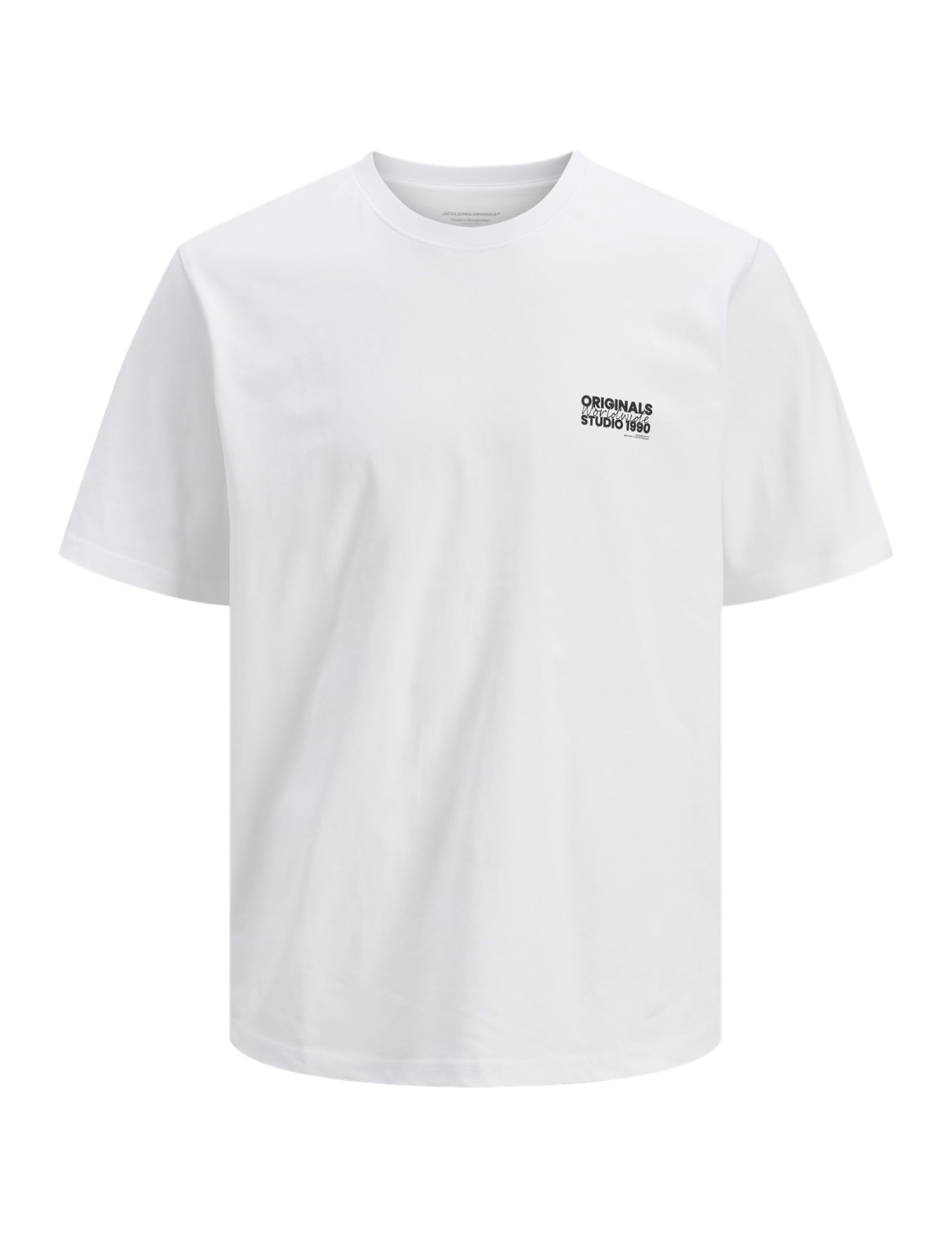 JACK & JONES Men's Jorvesterbro Back Tee SS Crew Neck Sn