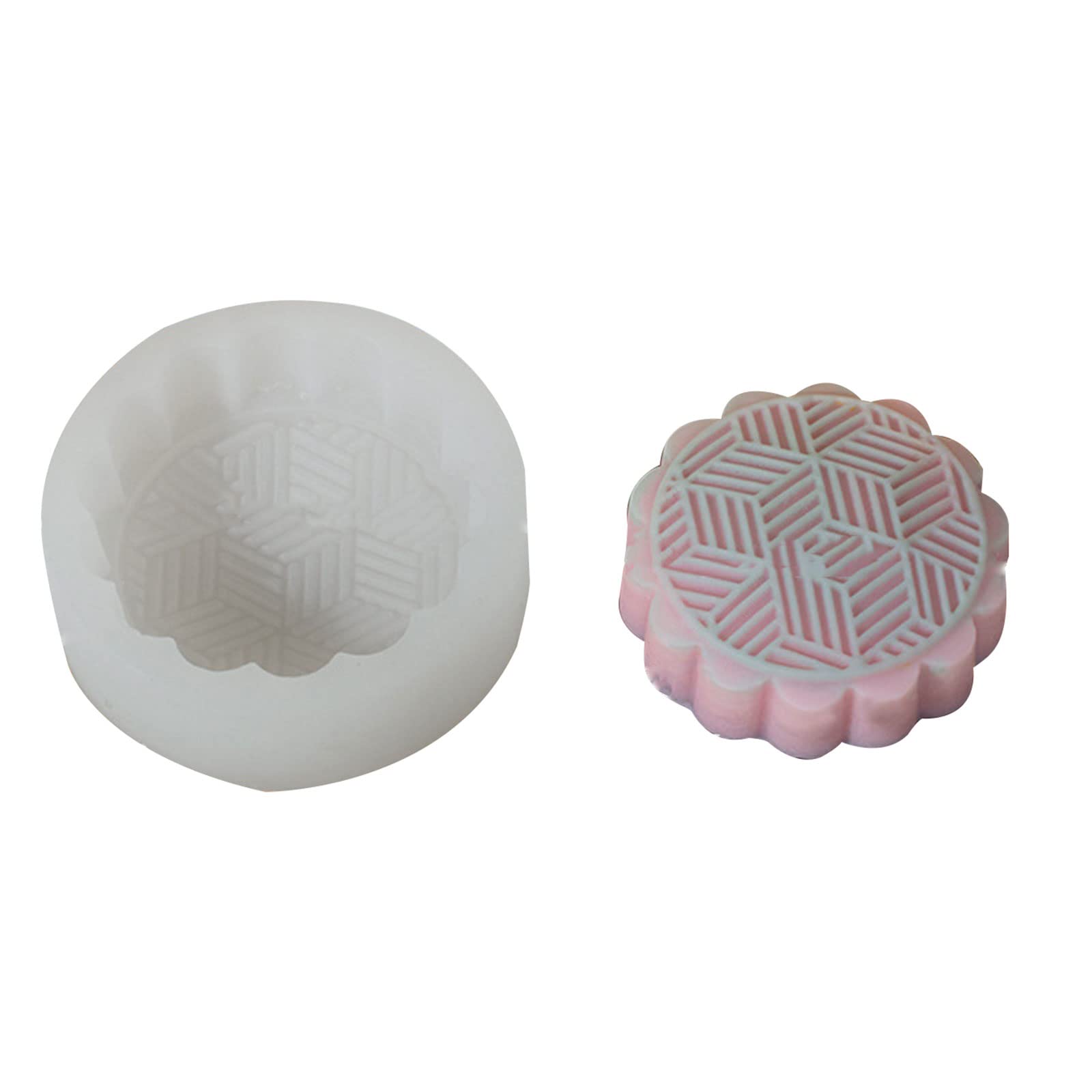 Buxuaaaa Yb116 Round Pattern Silicone Cake Mold Handmake Bread Silicone For Cake Mold Tools Soap Molds Shapes For Soap Making Cute