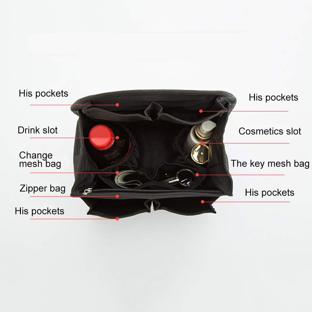 Multi Pockets Backpack Organizer Handbag Purse Insert Organization Inside Liner Storage Bags 1#