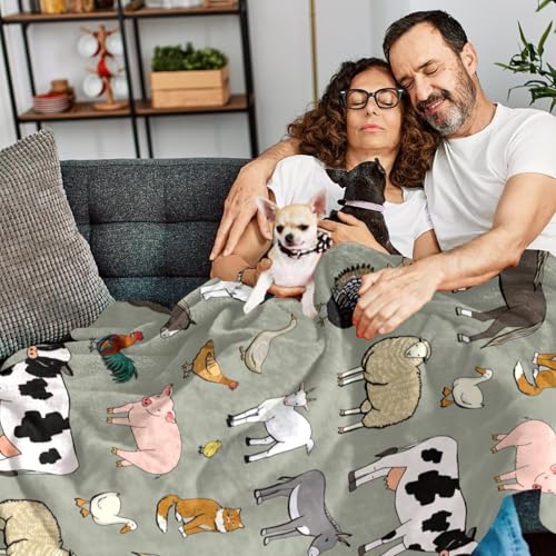 Couverture vache et chèvre pour vos soirées cocooning au salon - 7