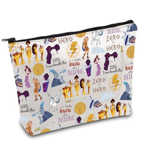 Cartoon Movie Makeup Bag Movie Characters Collage Cosmetic Bag Magic Kingd*m Gift Family Trip Gift (To hero) -  FOTAP, 11