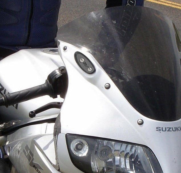 Placas ciegas para espejo Suzuki SV1000 soporte carenado MOTORISE negro