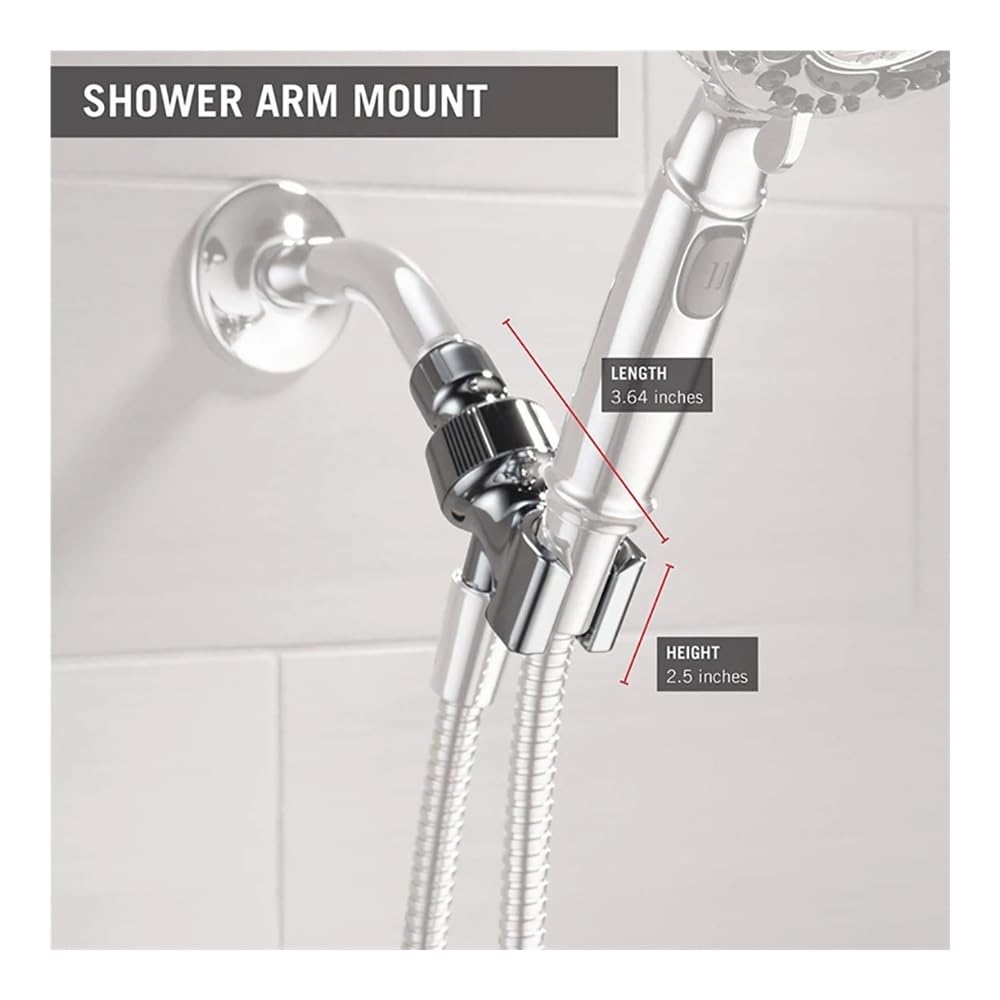 Soporte de Brazo para Cabezal de Ducha de Mano, Ajustable, con Bola giratoria, Universal, 2 o 4 Unidades (4 Unidades)