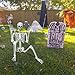 Lodou 5.4Ft Posable Life Size Human Adult Skeletons Plastic Human Bones with Movable Joints for Halloween Decoration