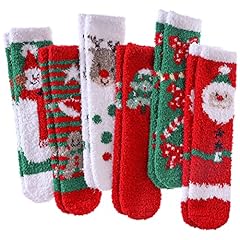 6 Pairs Christmas-fuzzy Socks
