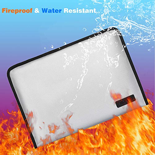 image for ENGPOW Expanding File Folder Important Document Organizer Fireproof an