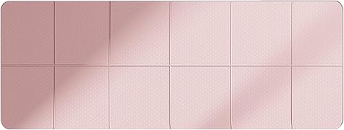 Miniatura 10 de Esterilla de yoga plegable | Alfombrilla ligera de gimnasio - 72 x 24 x 0.1 pulgadas almohadilla de entrenamiento para yoga, pilates, estiramiento,