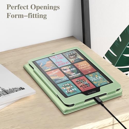 Image of Fintie Case for 7 inch /6.8 inch Kindle Paperwhite(12th /11th Generation-2024 /2021) and Kindle Colorsoft Signature Edition -Slim Foldable Stand Cover Auto Wake /Sleep for Paperwhite 2024, Sage Green