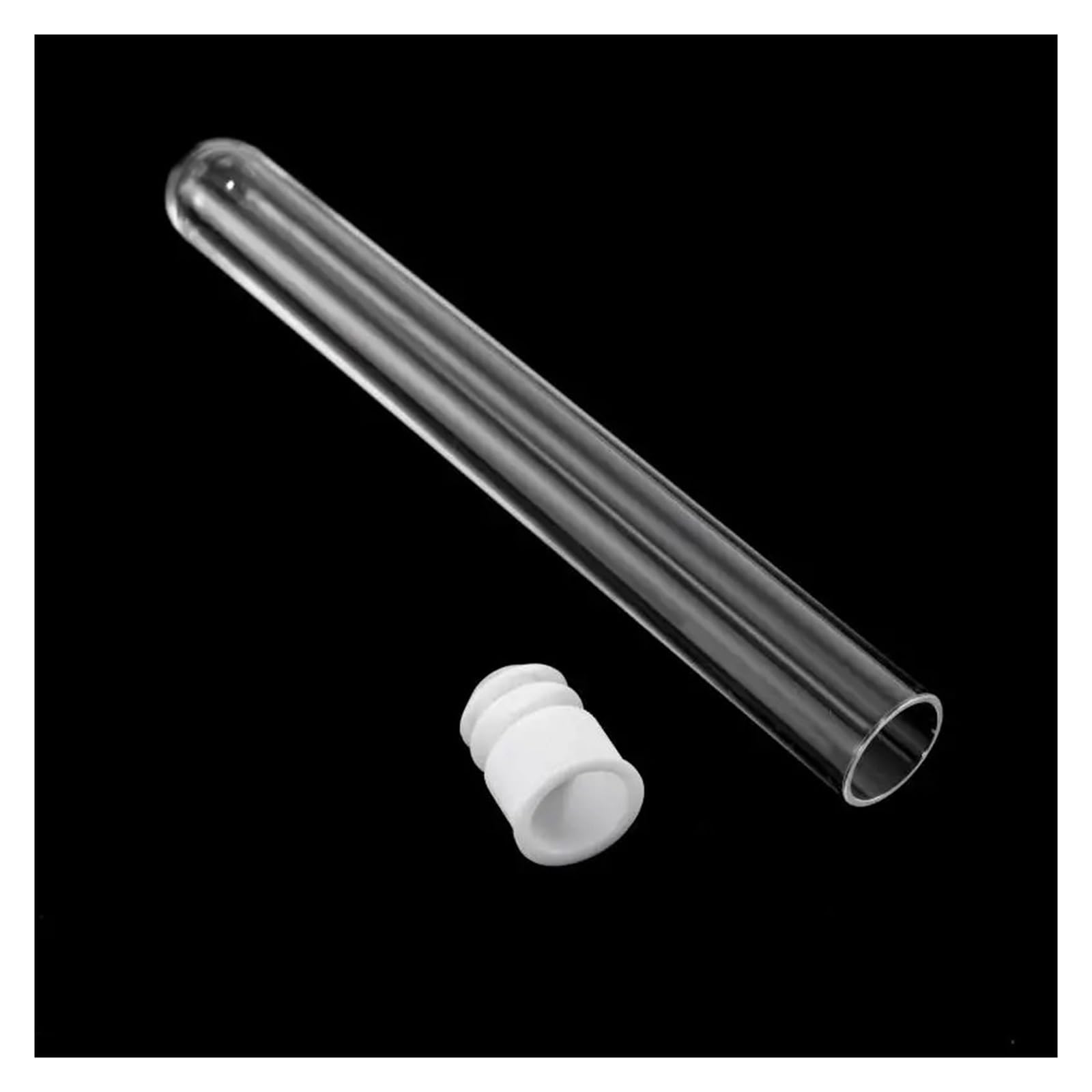 yingyingjia 200 Szt./opakowanie 12x100mm Przezroczyste Laboratoryjne Przezroczyste Plastikowe Probówki Fiolki Z Zatyczkami Push Artykuły Laboratoryjne Szkolne
