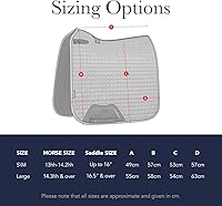 Vista 6 de LeMieux Dressage Sensitive - Almohadilla cuadrada para sillín inglesa para caballos, equipo y accesorios de equitación ecuestre (negro - grande)
