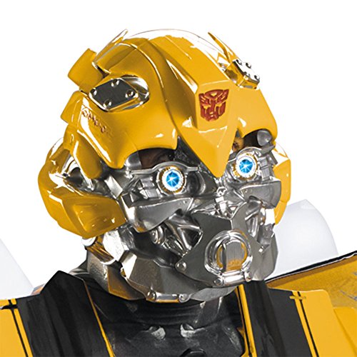 Disguise Men's Hasbro Transformers Age Of Extinction Movie Bumblebee Theatrical With Vacuform Plus 3D Costume, Black/Yellow, X-Large/42-46 #TOP4