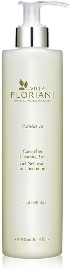 Hydrating Facial Cleanser for Women with Cucumber, Linden & Rice Protein | Non-Stripping Natural Face Wash & Light Makeup Remover | Made in Italy | 8.45 fl