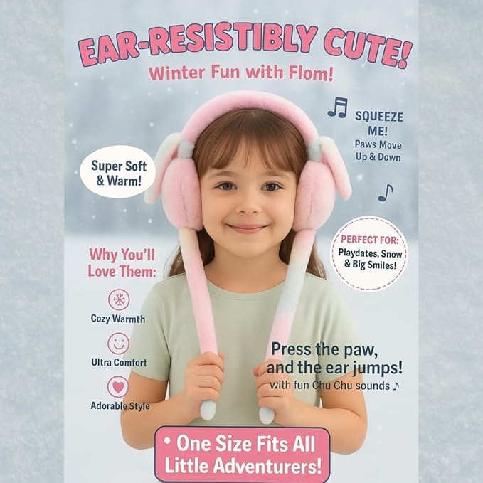 POPAXY Winter Premium Outdoor Wear Ear Muffs/Warmer for Kids and Adults, Ideal Head/Hair Accessory for winters (Purple) 4