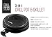 Chefman 3-In-1 Electric Indoor Grill Pot & Skillet, Slow Cook, Steam, Simmer, Stir Fry, 10-Inch Nonstick Raised Line Griddle Pan, Temperature Control, Tempered Glass Lid, 3-Quart, Black