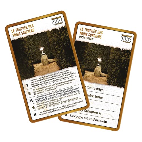 Winning Moves Harry Potter Quiz 6 Ans+ - Jeu Quizz Harry Potter - Jeu Carte Enfant - Jeu de Voyage - Jeu Educatif - Cartes Educatives - Jeux Quizz