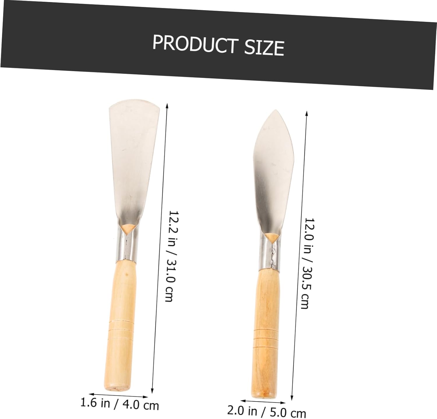 Gardening Shovel Set Trowel Wood Handle Hand Tools for Planting Transplanting (5)