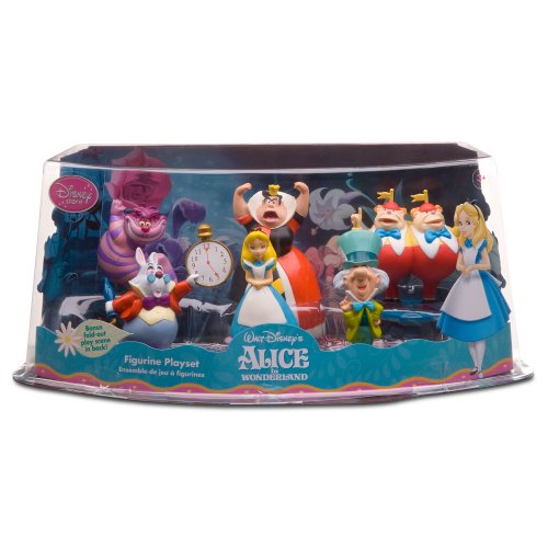 Disney Alice in Wonderland Figure Play Set -- 6-Pc. (200647) - Glittered units Disney Alice in Wonderland Figure Play Set -- 6-Pc. (200647) - Glittered units
