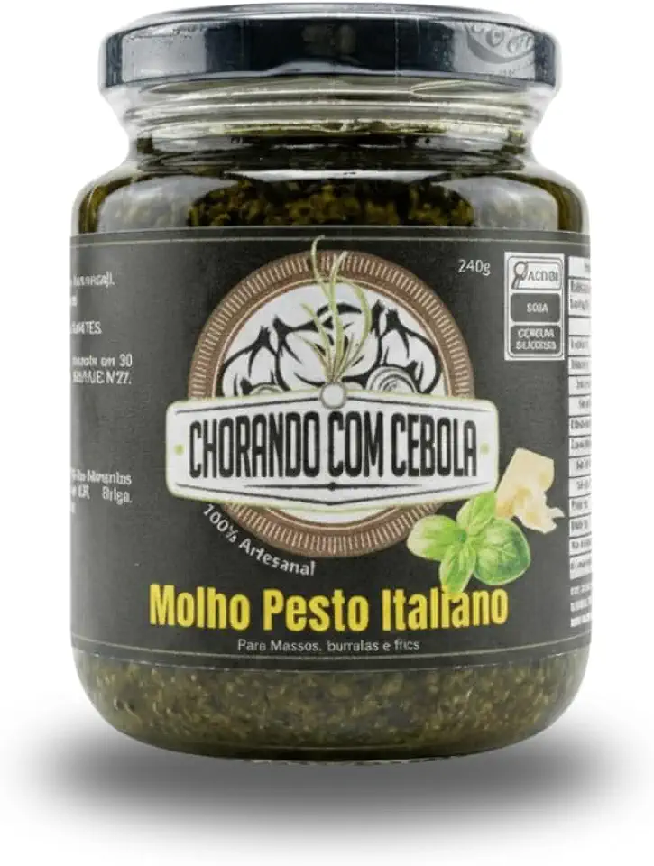 Chorando com Cebola, Molho Pesto Italiano Gourmet Chorando com Cebola 240g