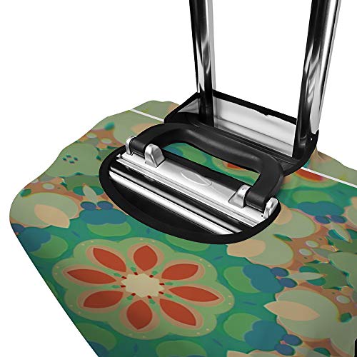 Travel Luggage Cover Suitcase Protector Abstract Colorful Graphic Fits 18-32 Inch Baggage Covers Protective Elasticity Durable Suitcases Fashion Decor Explore Land Travels Fits L